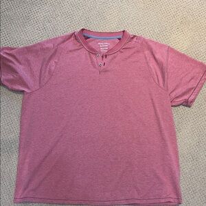 Tommy Bahama Short Sleeve Henley Shirt - Burgundy